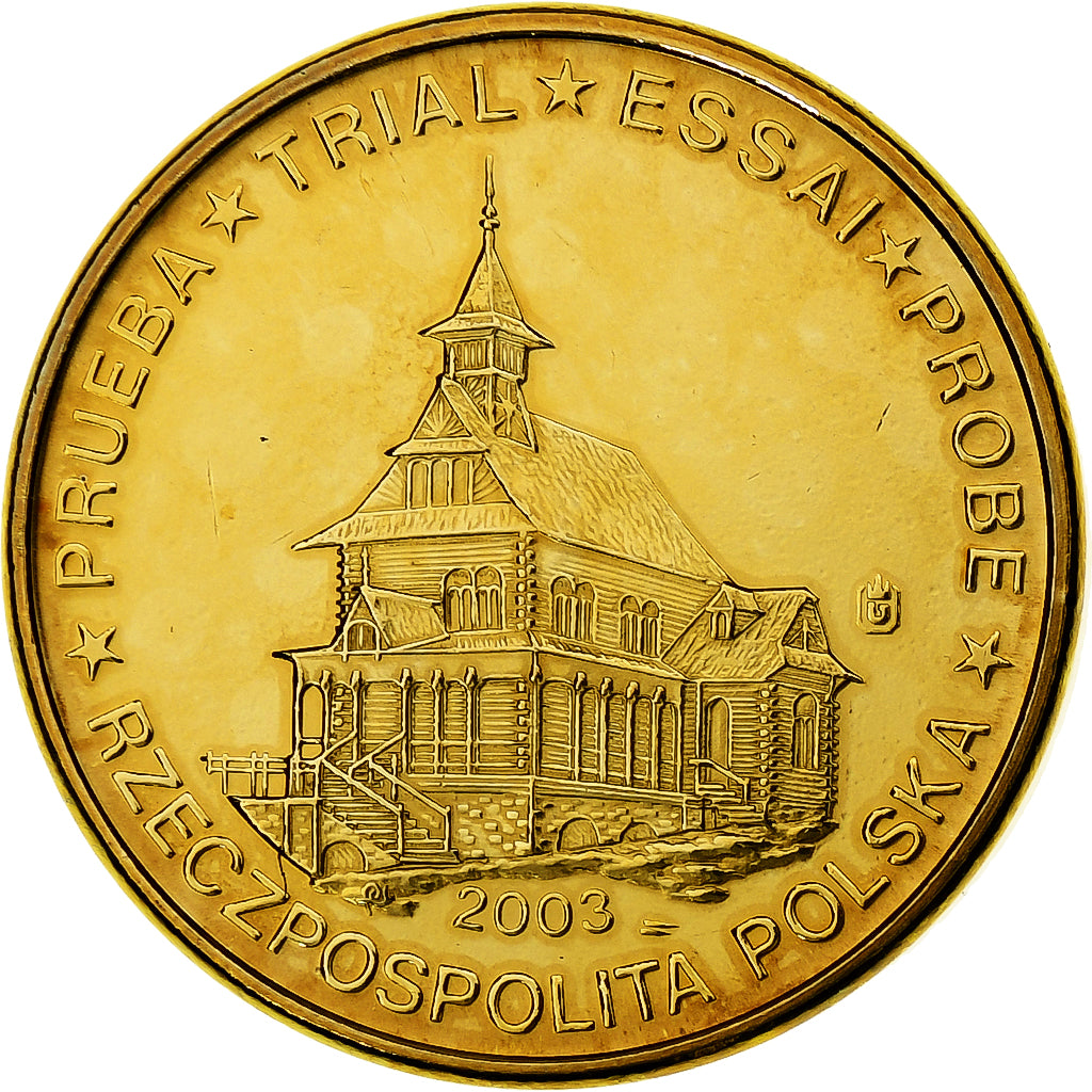 Polen, 10 Euro Cent, Fantasy euro patterns, Essai-Trial, 2003, Messing, STGL