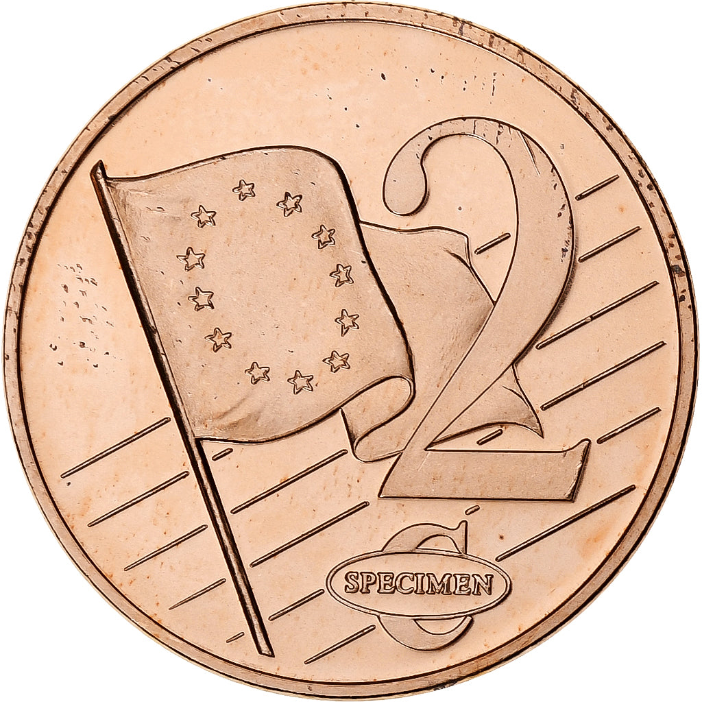Polen, 2 Euro Cent, Fantasy euro patterns, Essai-Trial, 2003, Copper Plated