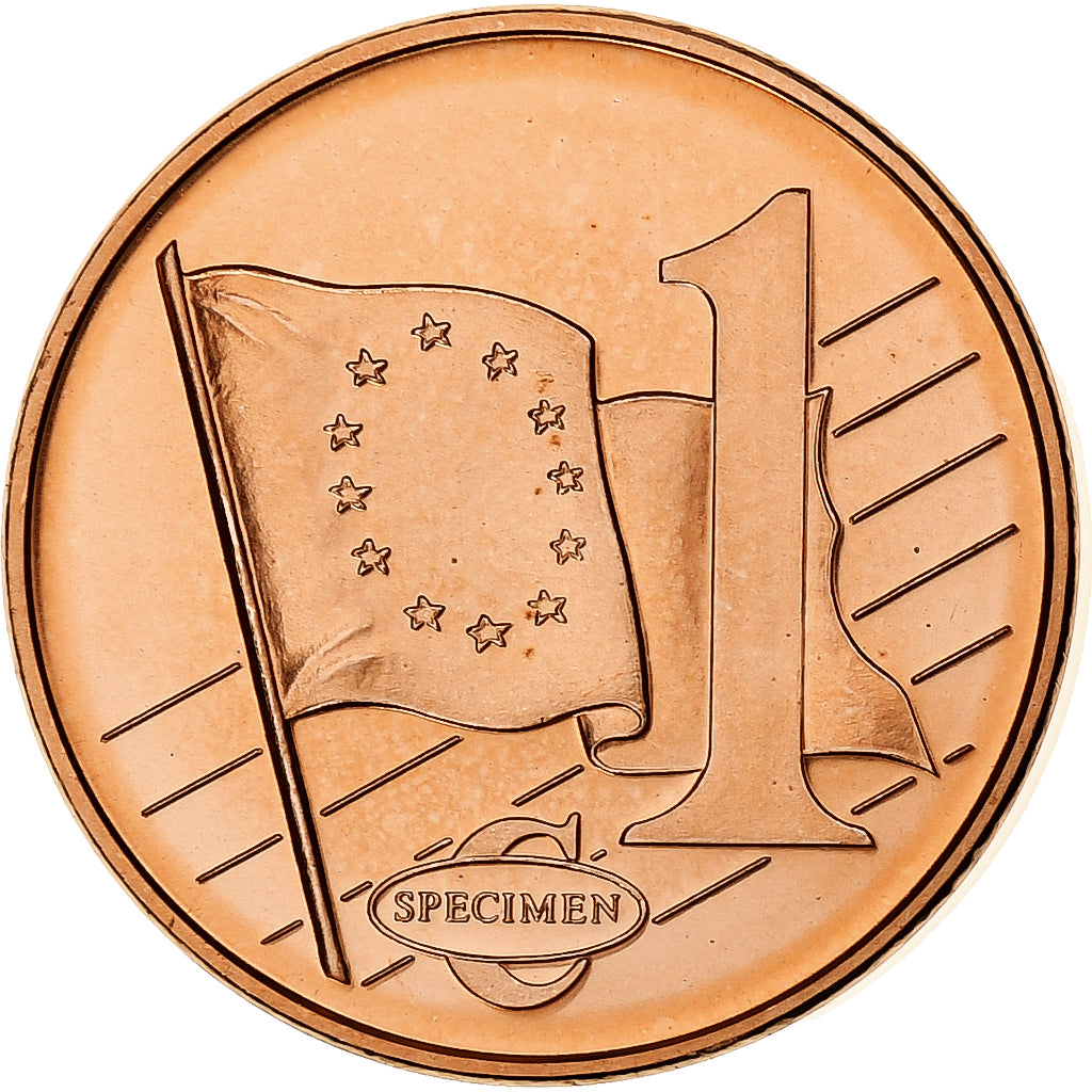 Schweden, Euro Cent, Fantasy euro patterns, Essai-Trial, 2003, Copper Plated