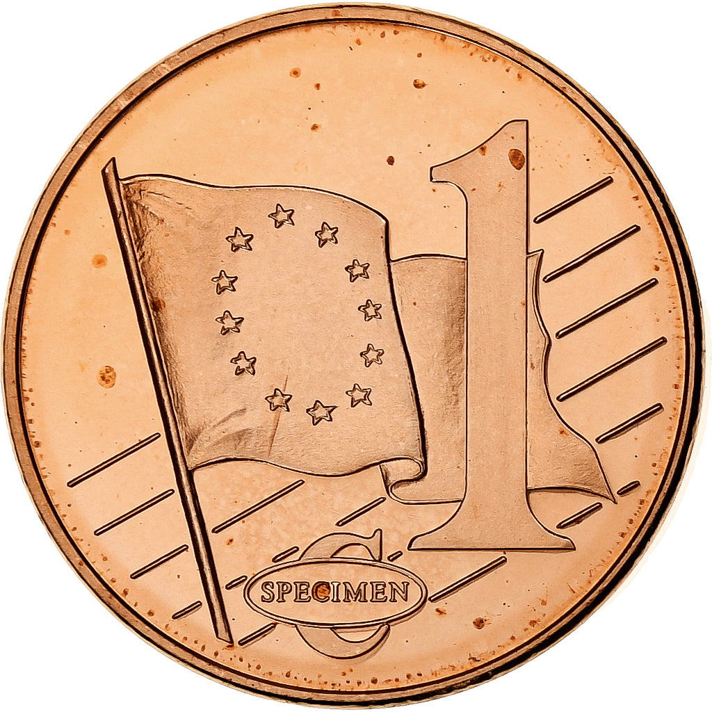 Serbien, Euro Cent, Fantasy euro patterns, Essai-Trial, 2004, Copper Plated