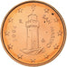 San Marino, Euro Cent, 2004, Rome, Copper Plated Steel, STGL