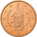 San Marino, 2 Euro Cent, 2004, Rome, Miedź platerowana stalą, MS(65-70)