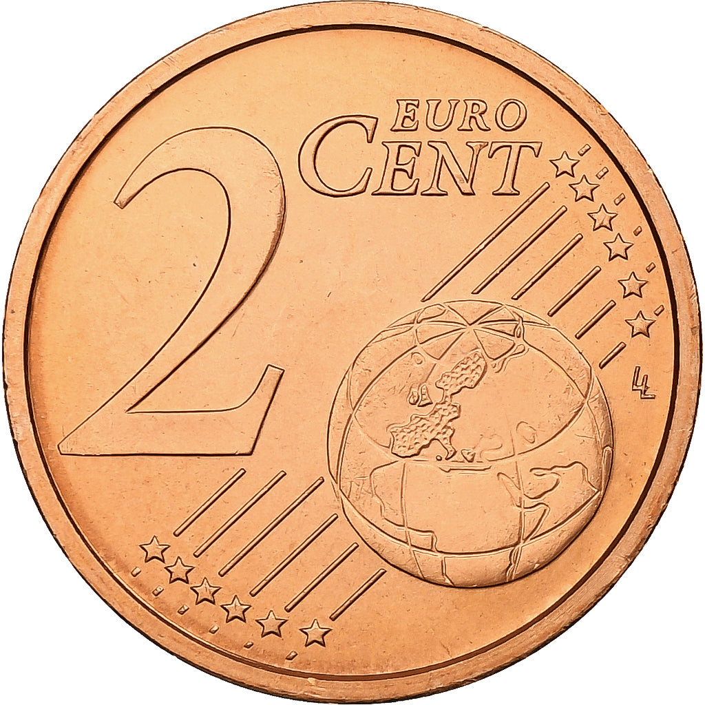San Marino, 2 Euro Cent, 2004, Rome, Aço Cromado a Cobre, MS(65-70)