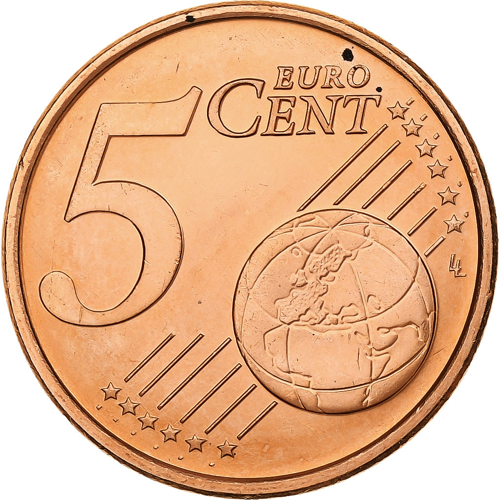 San Marino, 5 Euro Cent, 2004, Rome, Aço Cromado a Cobre, MS(65-70)