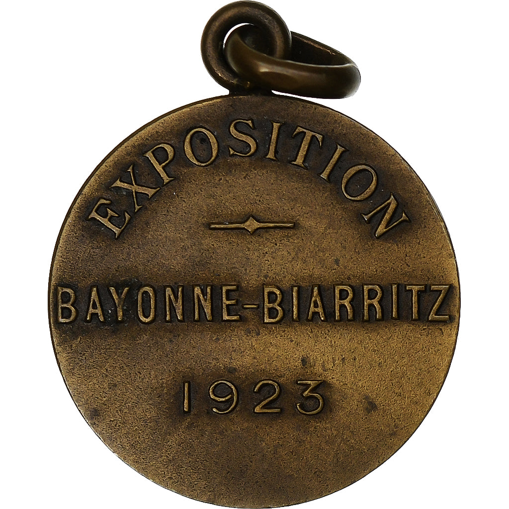 France, Medal, Exposition Internationale, Bayonne-Biarritz, 1923, Bronze