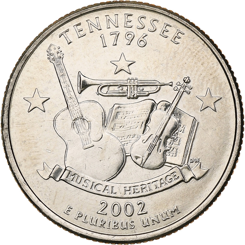 États-Unis, Quarter, Tennessee, Elvis Presley - Love Me Tender, 2002, Denver
