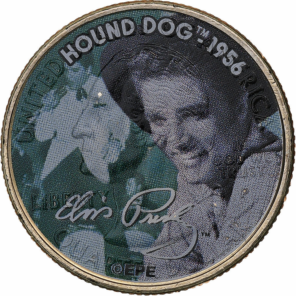 États-Unis, Quarter, Tennessee, Elvis Presley - Hound Dog, 2002, Philadelphie