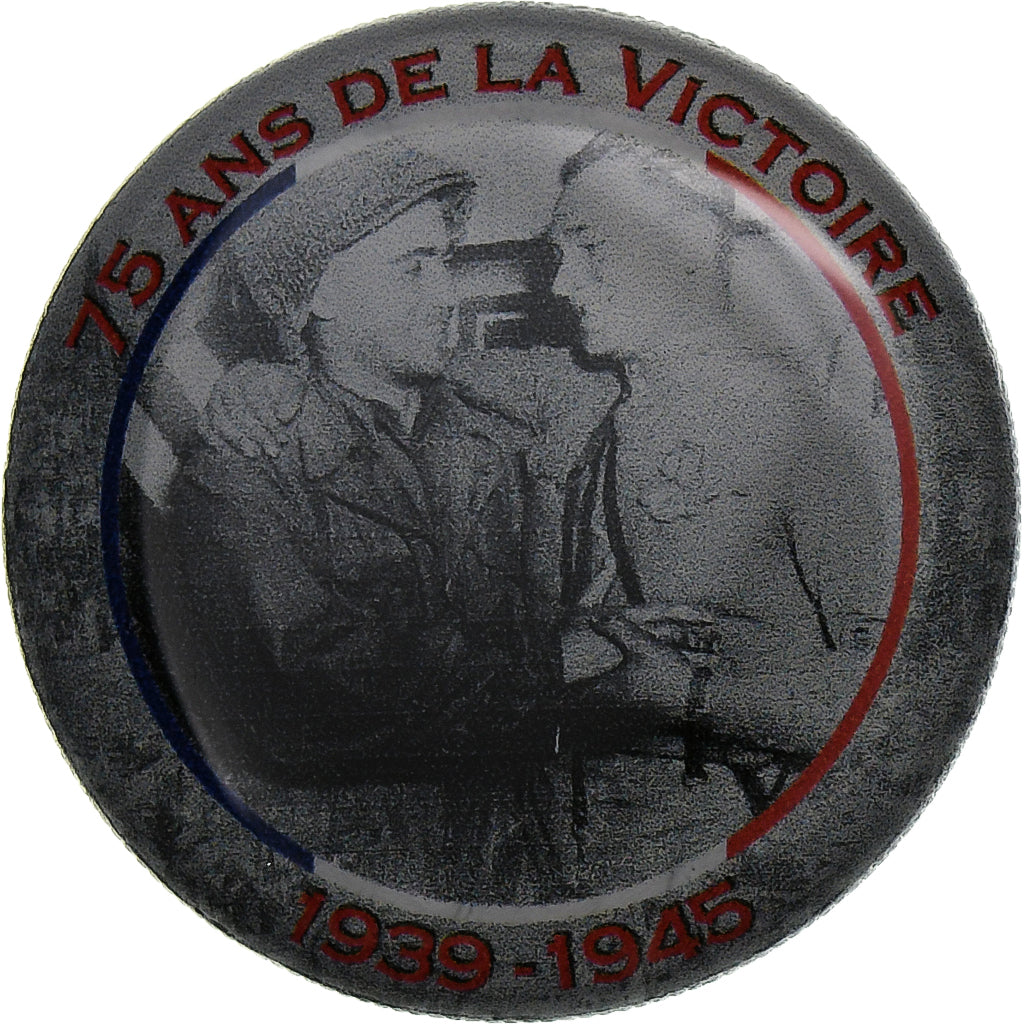 France, Jeton, 75 ans de la Victoire - scènes de soldats, Nickel, TTB