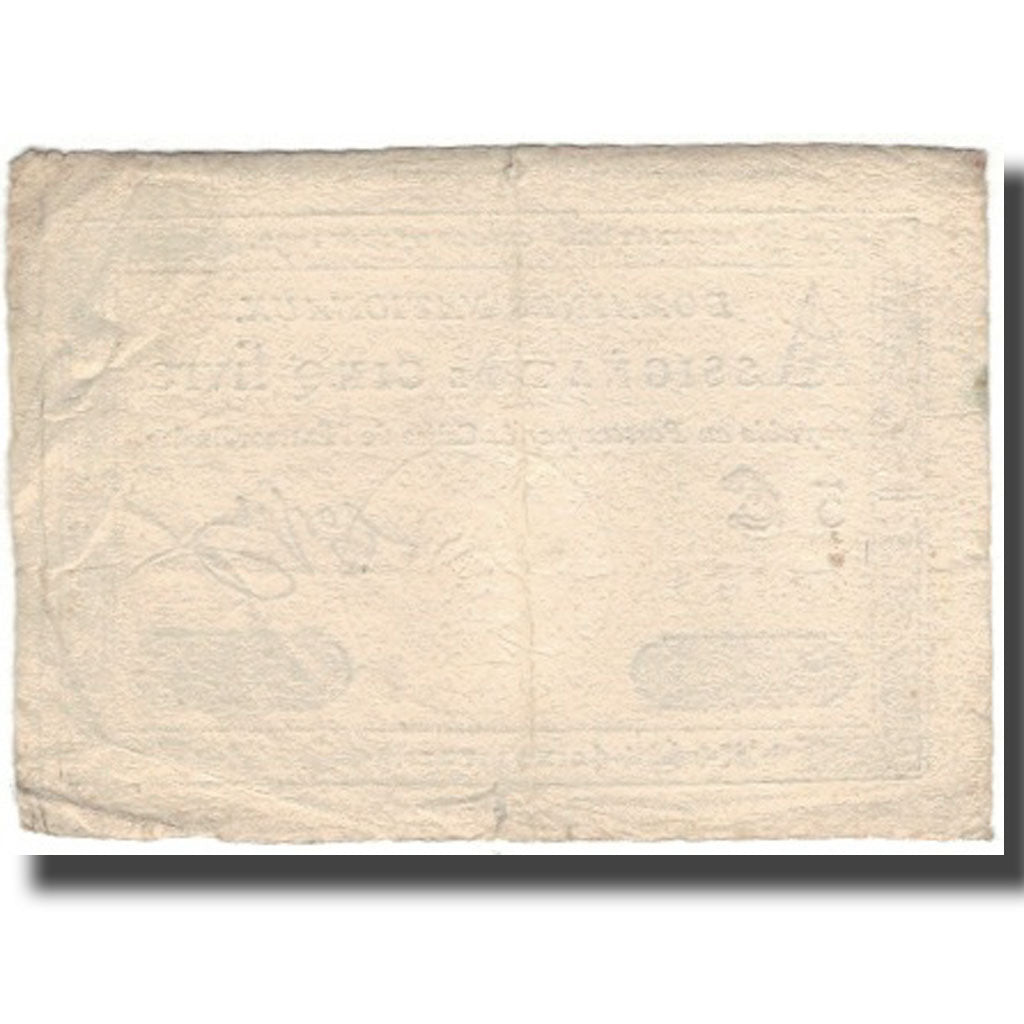 Francia, 5 Livres, 1792, Corsel, 1792-06-27, BC+, KM:A60, Lafaurie:155