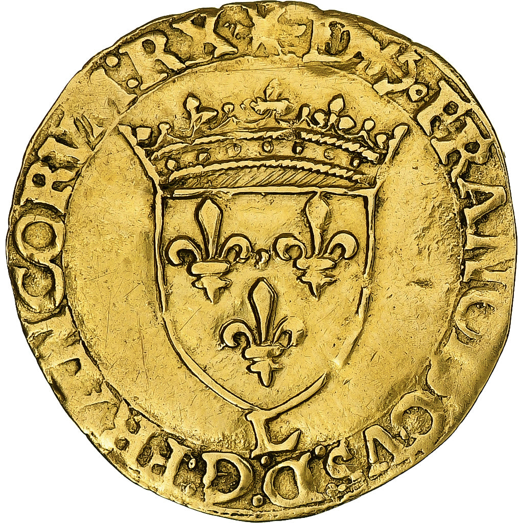 France, François Ier, Écu d'or au soleil, 1540-1547, Bayonne, Gold, EF(40-45)