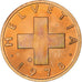Suisse, 1 Rappen, Croix Suisse, 1978, Bern, BE, Bronze, SPL+, KM:46
