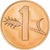 Suiza, 1 Rappen, Croix Suisse, 1978, Bern, Prueba, Bronce, SC+, KM:46