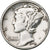 United States, Dime, Mercury, 1943, Philadelphia, Silver, EF(40-45)