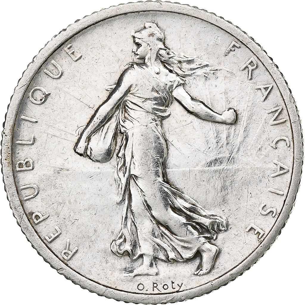 France, 1 Franc, Semeuse, 1918, Paris, Argent, TTB, Gadoury:467