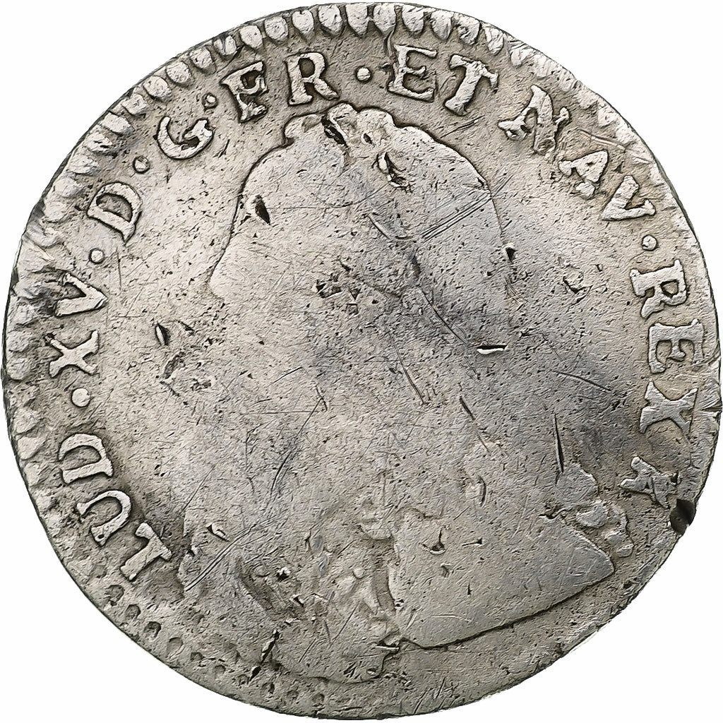 Frankrijk, Louis XV, 1/10 Écu aux branches d'olivier, 1726, Toulouse, Zilver