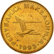 Mazedonien, 50 Deni, 1993, Messing, UNZ+, KM:1
