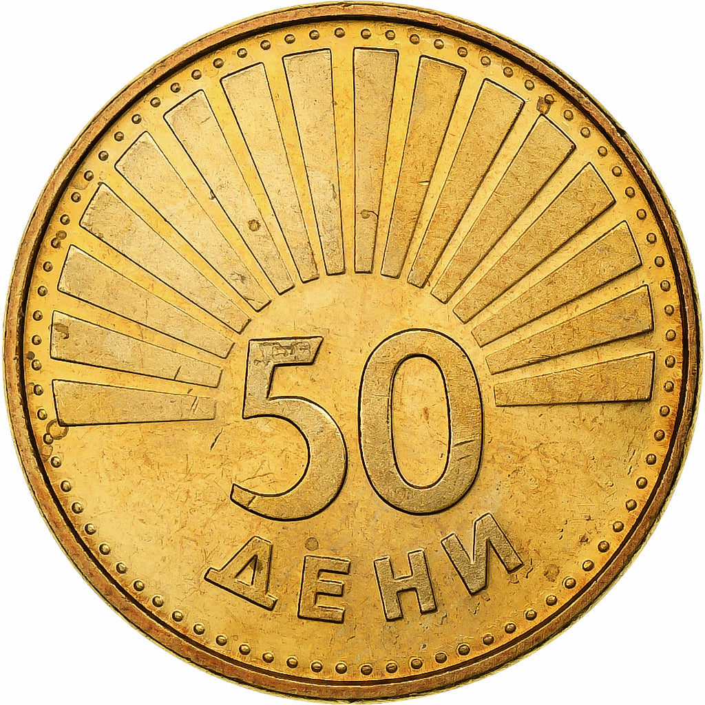 Macedonia, 50 Deni, 1993, Ottone, SPL+, KM:1
