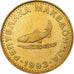Macedonia, 2 Denari, 1993, Brass, MS(64), KM:3