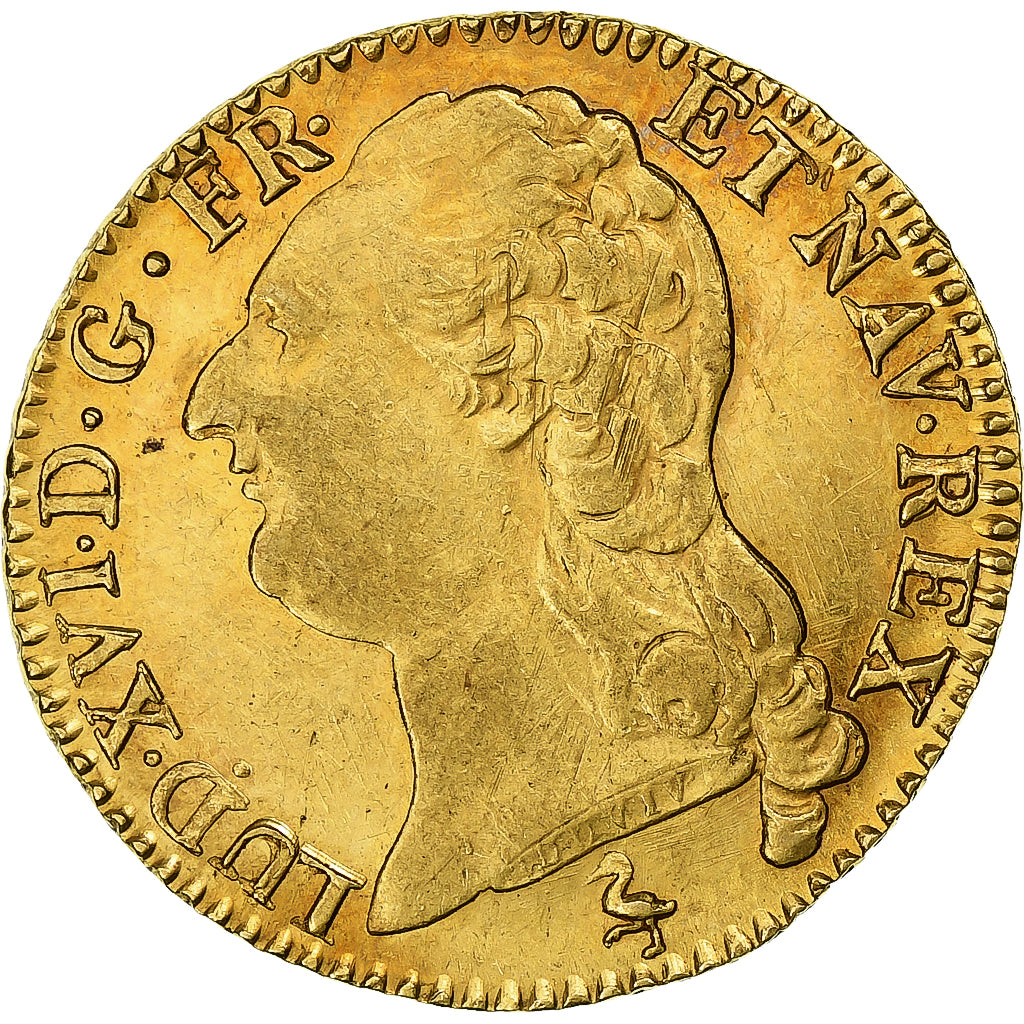 Frankrijk, Louis XVI, Louis d'or à la tête nue, 1786, Paris, Goud, ZF+