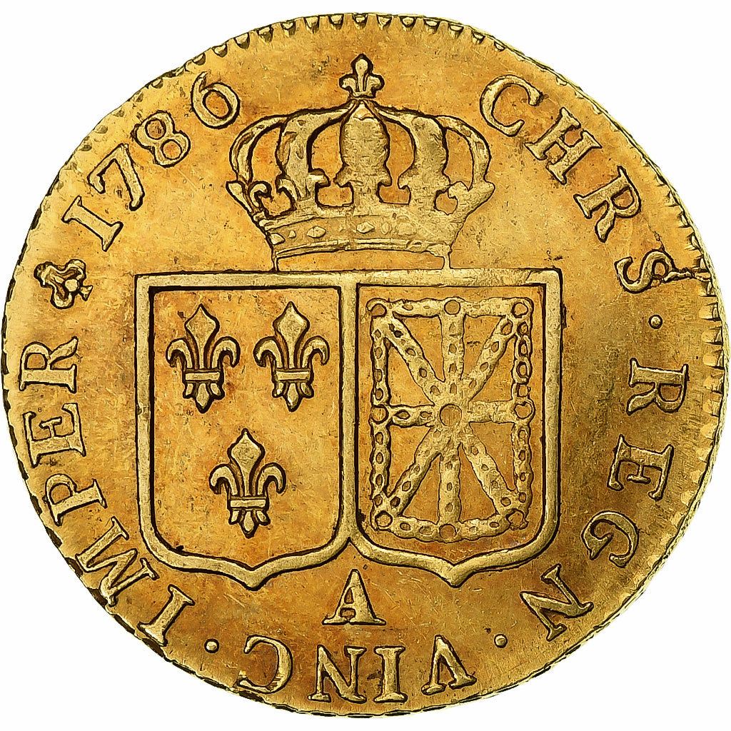 Frankrijk, Louis XVI, Louis d'or à la tête nue, 1786, Paris, Goud, ZF+