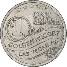 United States, Golden Nugget, Casino Token, EF(40-45), Copper-nickel