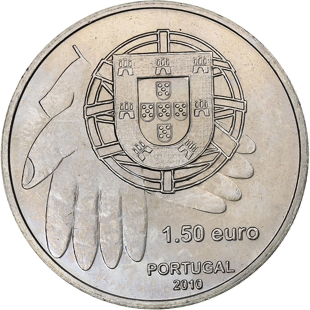 Portugal, 1-1/2 Euro, Banco Alimentar, 2010, Copper-nickel, AU(55-58)
