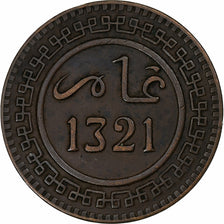 Morocco, 'Abd al-Aziz, 10 Mouzoumas, 1903/AH1321, Berlin, Bronze, AU(50-53)