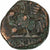 French India, Doudou, 1836, Pondicherry, Coq, Bronze, VF(30-35)
