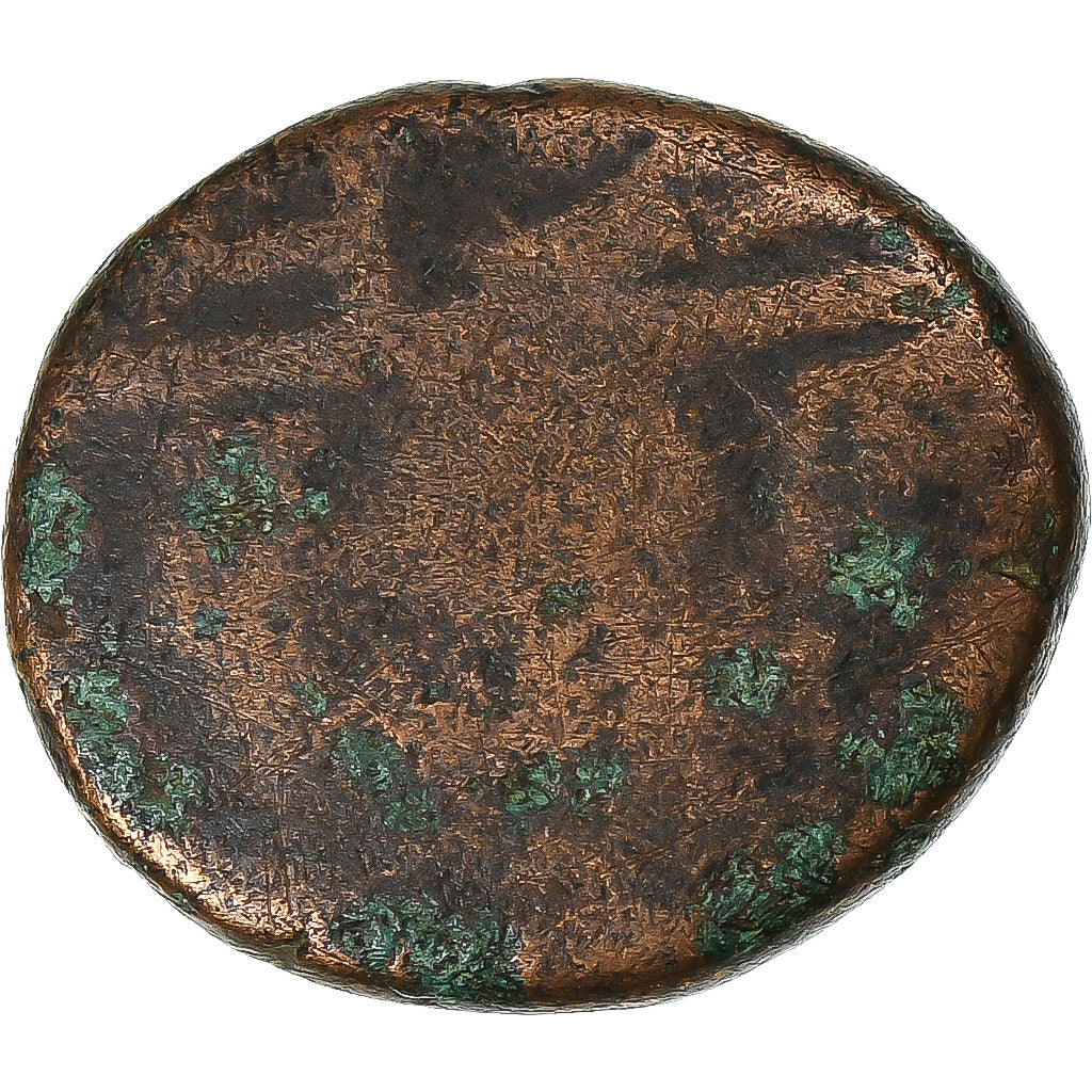 French India, Doudou, (1836), Pondicherry, Coq, Bronze, VF(20-25)