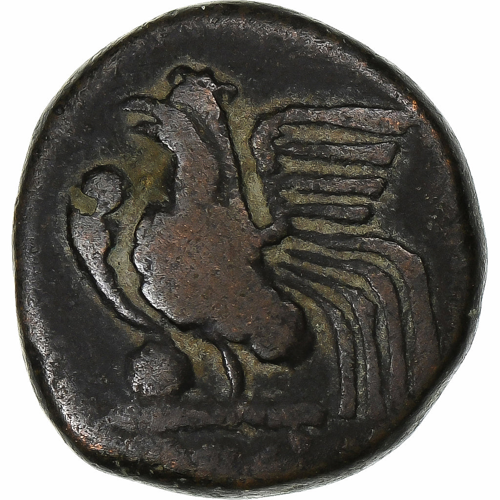 French India, Doudou, (1836), Pondicherry, Coq, Bronze, VF(30-35)