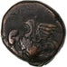 India francese, Doudou, (1836), Pondicherry, Coq, Bronzo, MB+