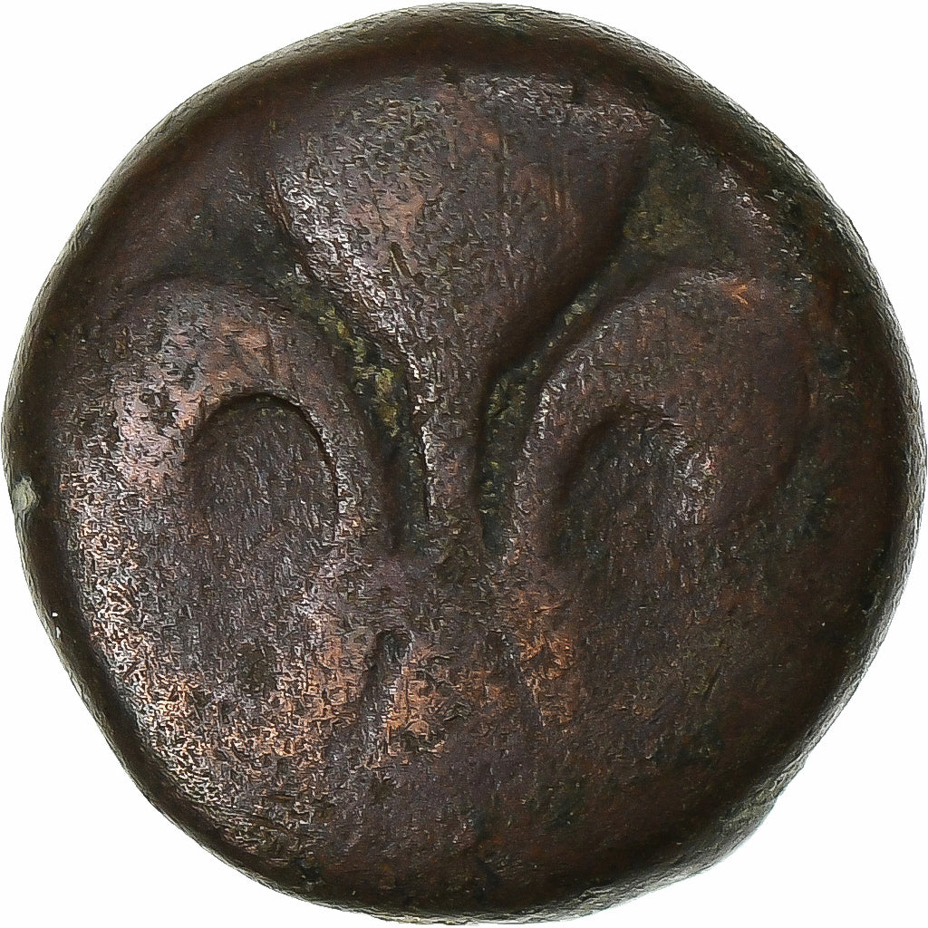 India francese, Louis XV, Doudou, n.d. (1715-1774), Pondicherry, Bronzo, B+