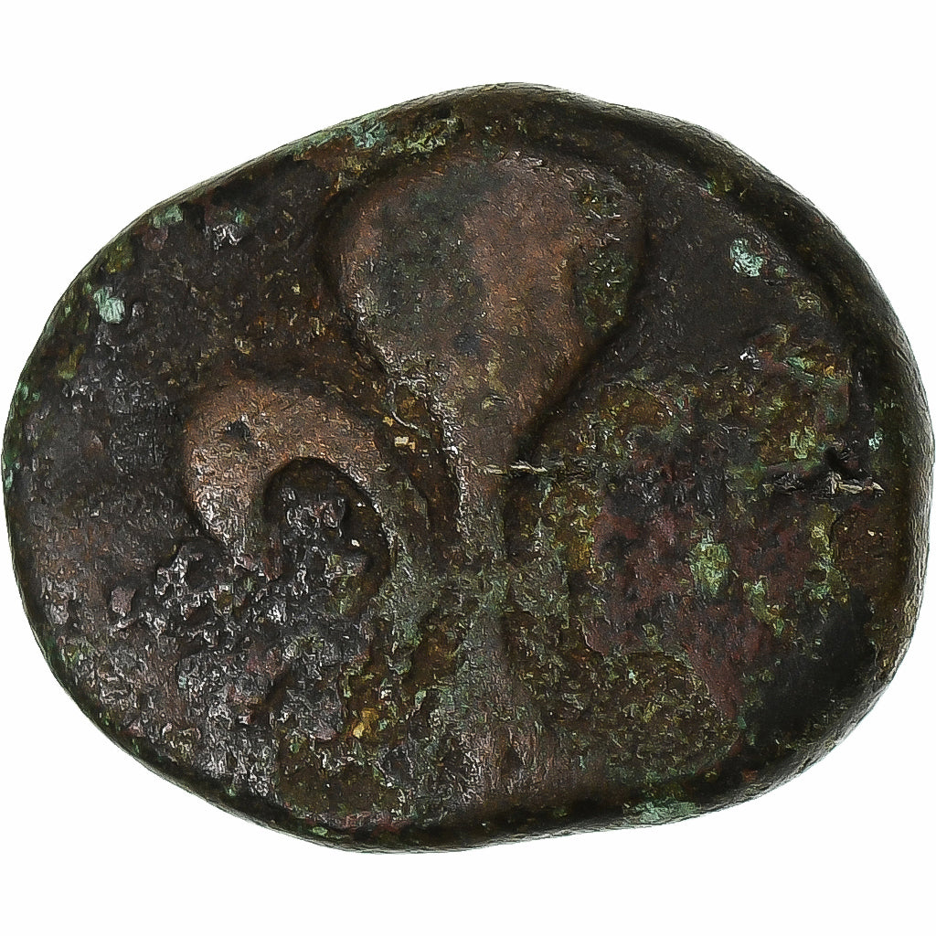 India francese, Louis XV, Doudou, n.d. (1715-1774), Pondicherry, Bronzo, MB