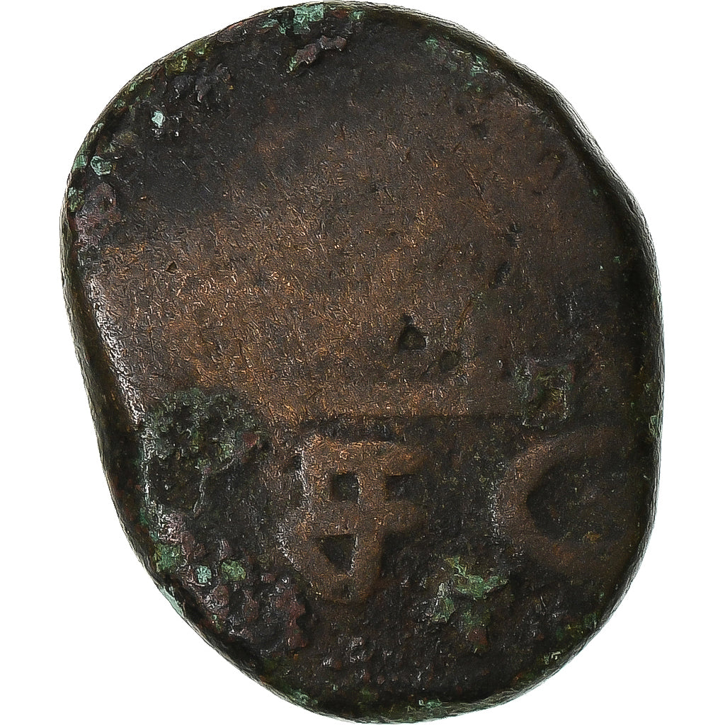 India francese, Louis XV, Doudou, n.d. (1715-1774), Pondicherry, Bronzo, MB