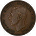 Groot Bretagne, George VI, Penny, 1945, London, Bronzen, FR+