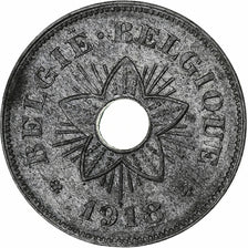 Belgium, Albert I, 50 Centimes, 1918, Brussels, Occupation, Zinc, AU(50-53)