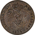 Bélgica, Leopold II, 2 Centimes, 1874, Brussels, Cobre, MBC+, KM:35.1