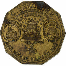 France, Token, Napoléon III, Horlogerie Bijouterie G. Detouche, n.d., Brass
