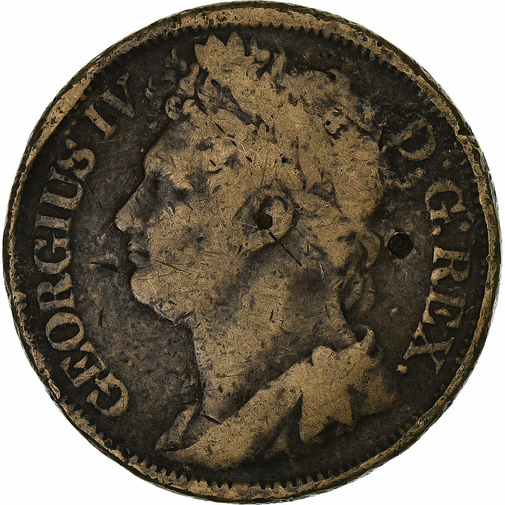 Ireland, George IV, Penny, 1823, Bronze, VF(20-25), KM:151