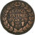 Francia, 5 Centimes, Dupré, AN 8, Strasbourg, Bronce, BC, Gadoury:126a