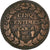 França, 5 Centimes, Dupré, AN 8, Strasbourg, Bronze, F(12-15), Gadoury:126a