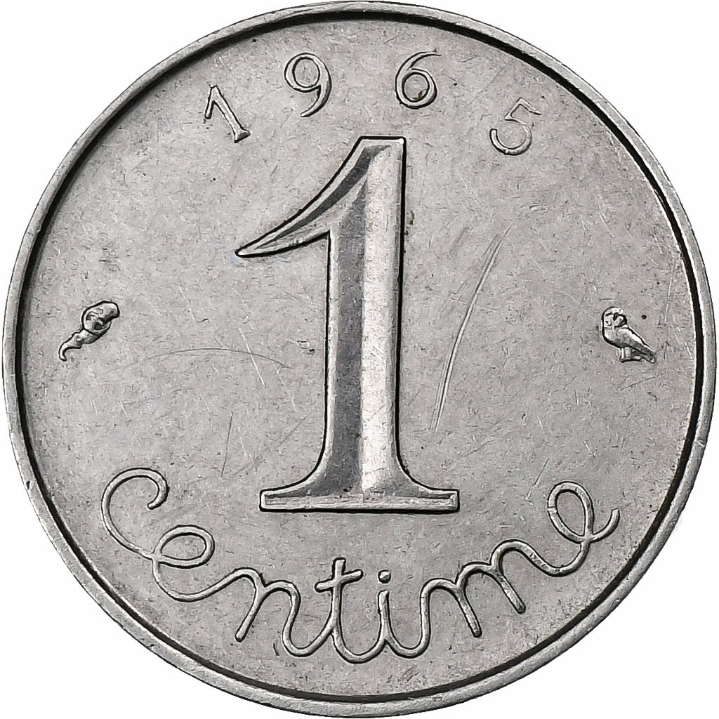 Francia, 1 Centime, Épi, 1965, Paris, Acciaio inossidabile, SPL, Gadoury:91