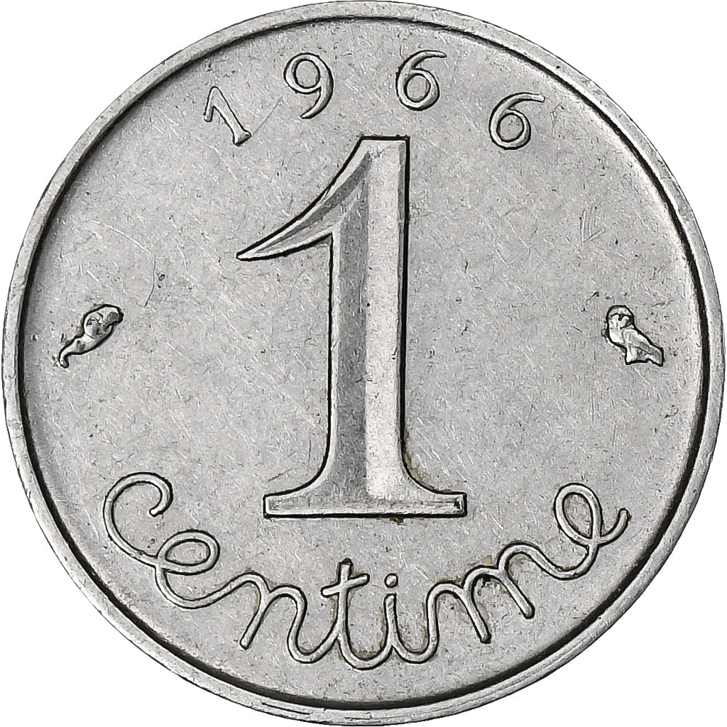 Francia, 1 Centime, Épi, 1966, Paris, Acciaio inossidabile, SPL, Gadoury:91