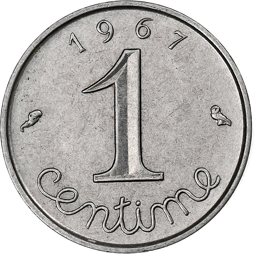 Francia, 1 Centime, Épi, 1967, Paris, Acciaio inossidabile, SPL, Gadoury:91