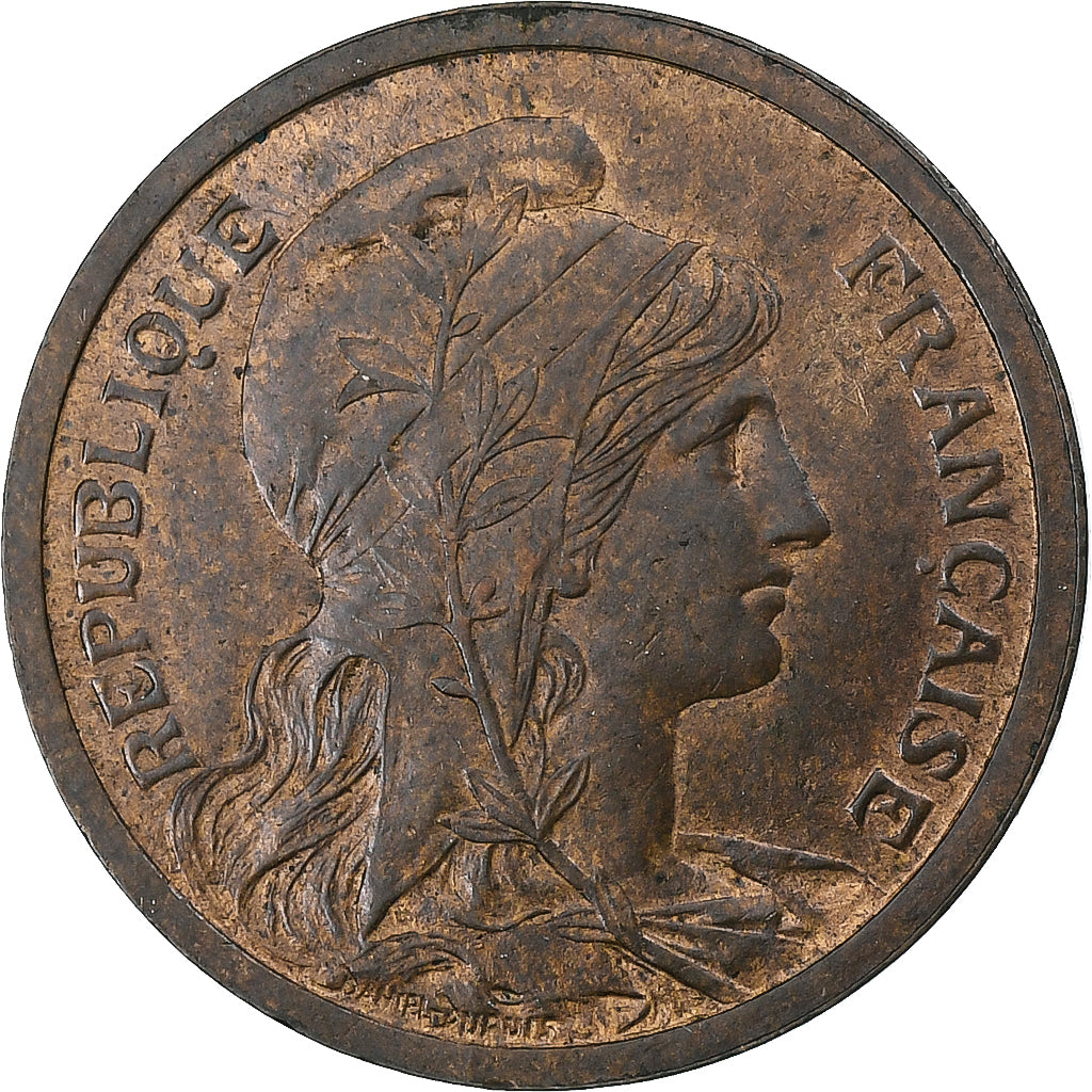 Frankrijk, 2 Centimes, Dupuis, 1899, Paris, Bronzen, PR, Gadoury:107, KM:841
