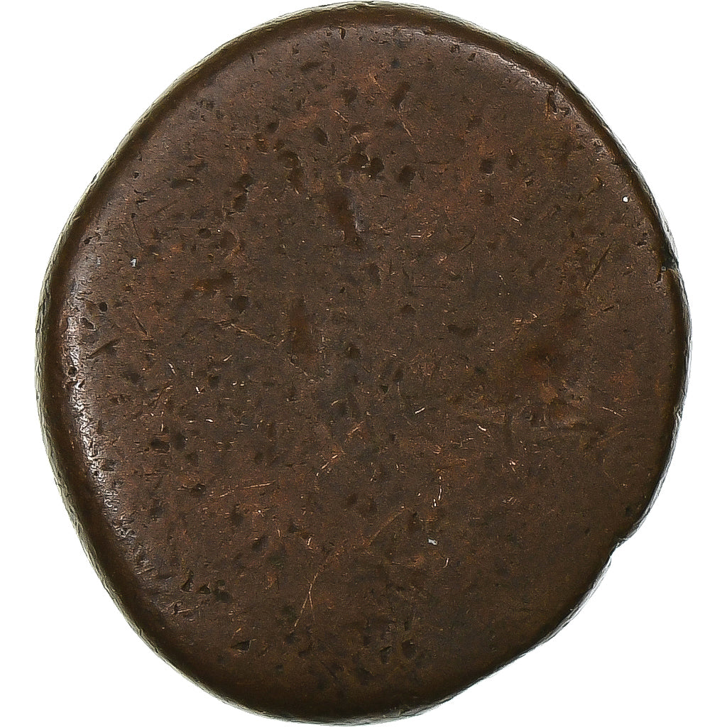 India francese, Louis XV, Doudou, n.d. (1715-1774), Pondicherry, Bronzo, B+