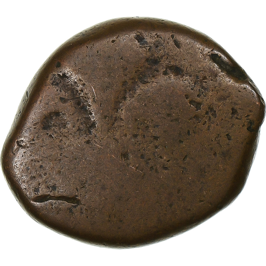 India francese, Louis XV, Doudou, n.d. (1715-1774), Pondicherry, Bronzo, B+