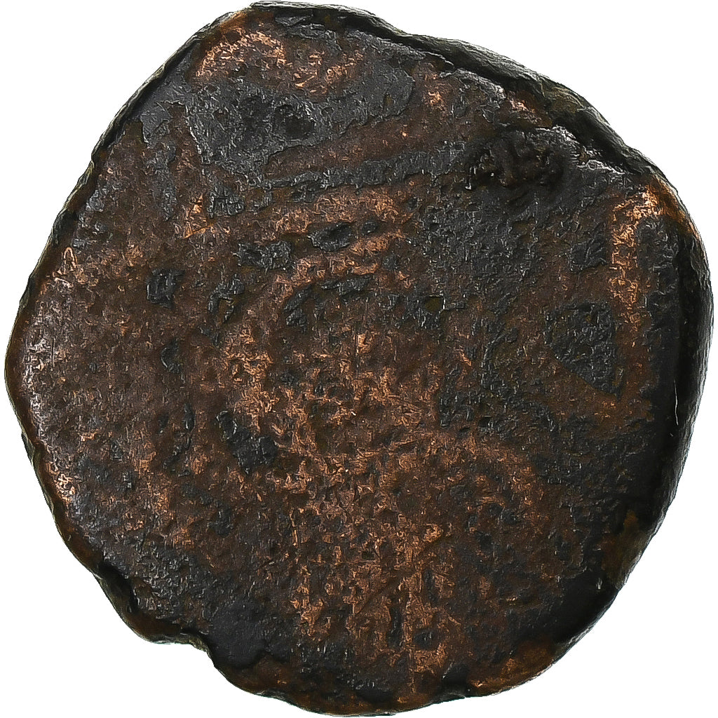 India francese, Louis XV, Doudou, n.d. (1715-1774), Pondicherry, Bronzo, B+