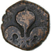 India francesa, Louis XV, Doudou, n.d. (1715-1774), Pondicherry, Bronce, BC+