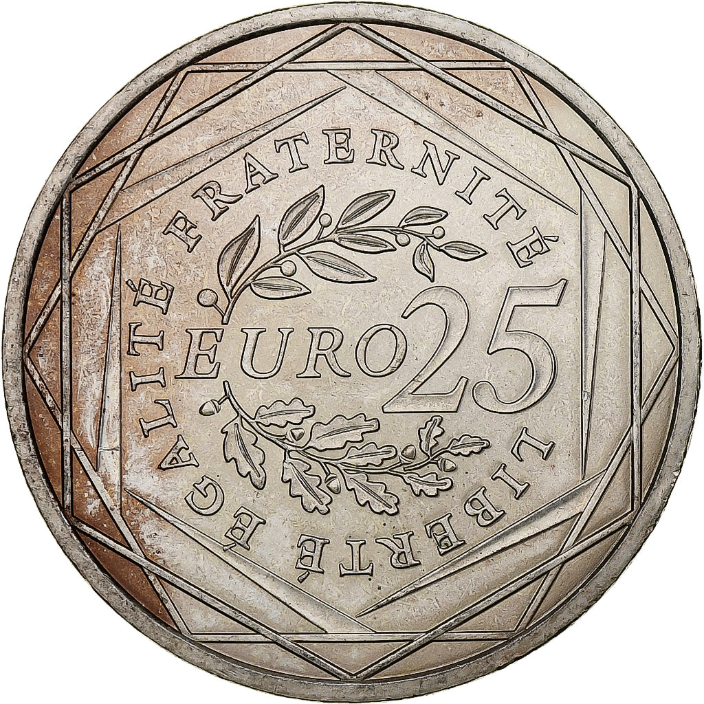 France, 25 Euro, Semeuse, 2009, MDP, Silver, MS(63)
